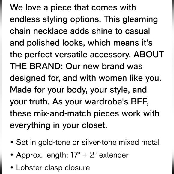 On 34th Chain Link Collar Necklace - Picture 3 of 7